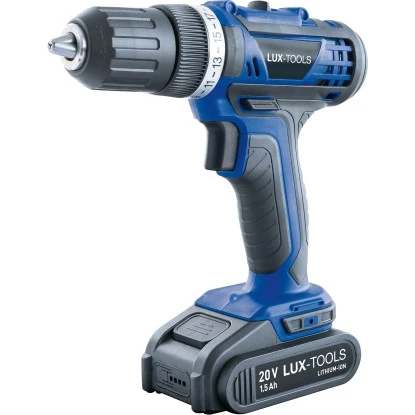 LUX-TOOLS 20 V Akku-Bohrschrauber ABS-20Li Inkl. 1,5 Ah Akku, Mit Koffer 4 LUX-TOOLS 20 V Akku-Bohrschrauber ABS-20Li Inkl. 1,5 Ah Akku, Mit Koffer – Bild 2