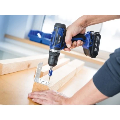 LUX-TOOLS 20 V Akku-Bohrschrauber ABS-20Li Inkl. 1,5 Ah Akku, Mit Koffer 10 LUX-TOOLS 20 V Akku-Bohrschrauber ABS-20Li Inkl. 1,5 Ah Akku, Mit Koffer – Bild 8