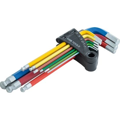 LUX-TOOLS Stiftschlüsselsatz Professional 9-teilig 1,5 Mm - 10 Mm 3 LUX-TOOLS Stiftschlüsselsatz Professional 9-teilig 1,5 Mm - 10 Mm