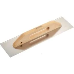 LUX Glättekelle Classic 480 Mm Mit Zahnung 8 Mm X 8 Mm