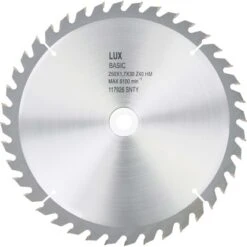 LUX HM-Kreissägeblatt Holz Ø 255 Mm 40 Zähne